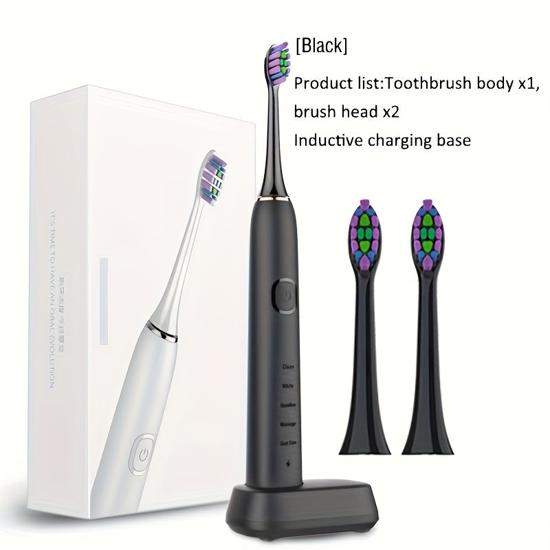 1 Smart Electric Soft-bristled Toothbrush with 2 Brush Heads, with Multiple Gear Options\u002FSmart Portable Electric Toothbrush\u002FLong-life Electric Toothbrush with Induction Charging Case\u002FPortable for Business Trips And Travels