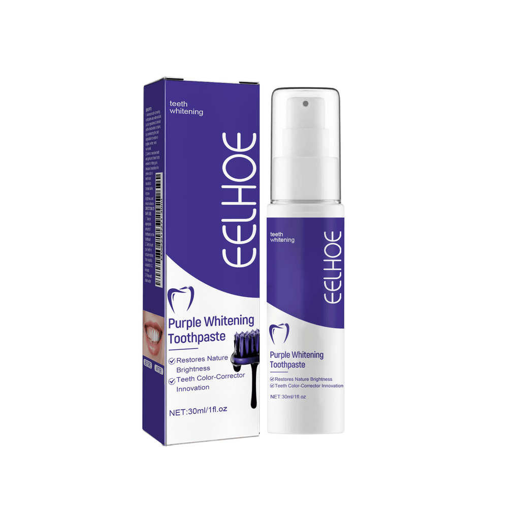 4pcs of EELHOE Purple Toothpaste for Deep Cleaning of Gum Tissue, Teeth, Gentle Removal, Daily Oral Care with a Mild Mint Flavor for Fresh Breath, Essential for Home And Travel