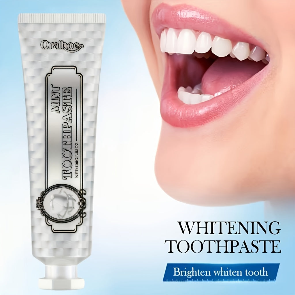 Oralhoe Minty Fresh Toothpaste | Long-Lasting Freshness, Protects Gums, Naturally Whitens Teeth, Boosts Confidence And Smiles, 24-Hour Breath Freshening, Daily Use, Easy To Carry, Ideal Gift For Oral Hygiene Essentials