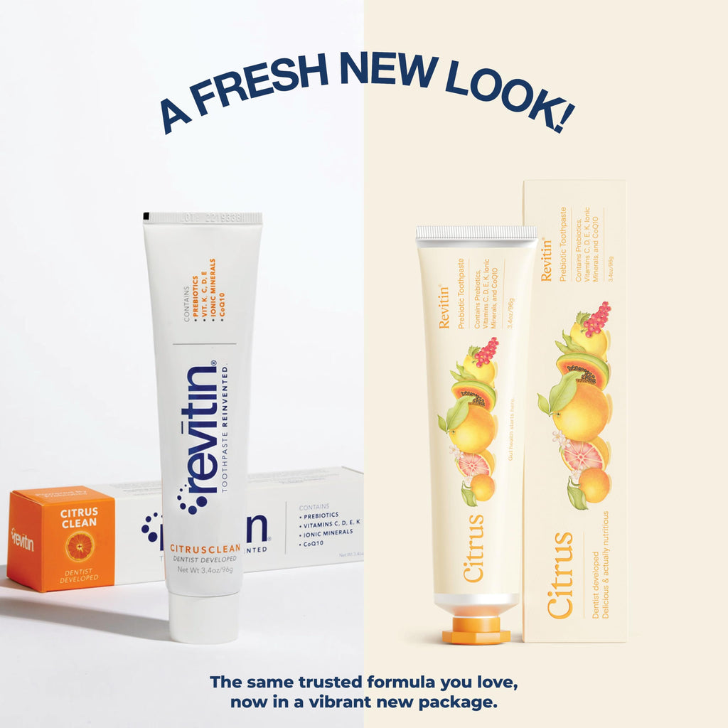 Fluoride-Free Prebiotic Toothpaste – Fresh Mint Gel for Healthy Gums & Teeth | Non-Toxic, Kid-Friendly by Revitin