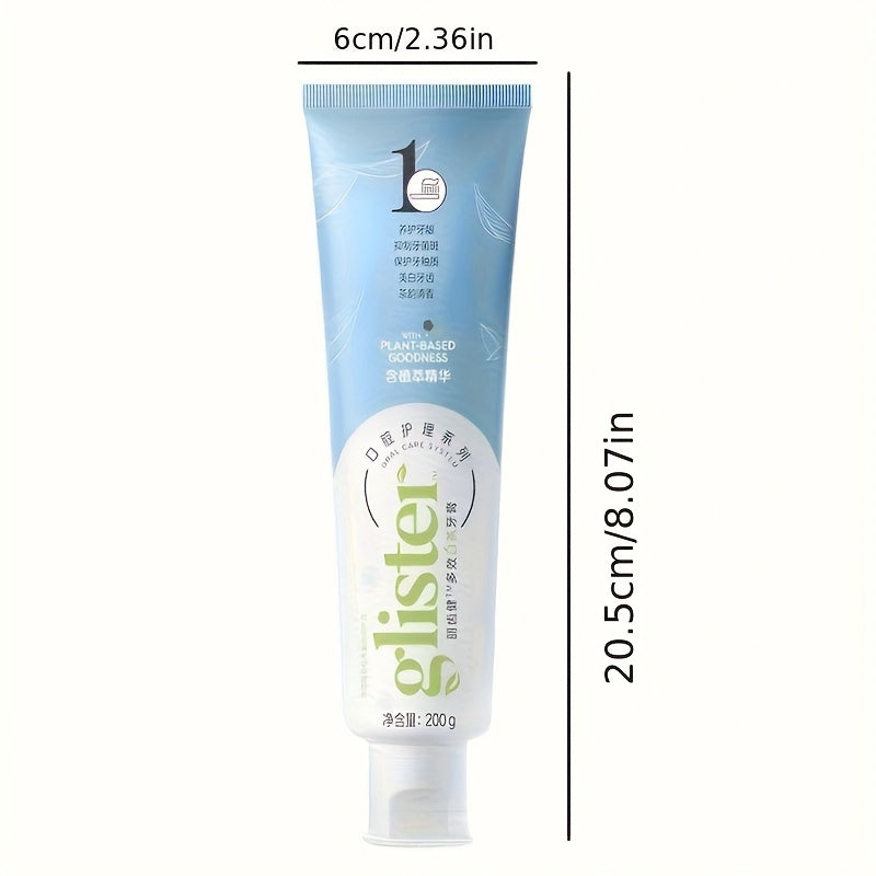 White Tea Toothpaste, Containing White Tea Essence, Enhances Luster, Suitable for All Teeth, Unisex, 200G Per Pack, Ideal for Daily Use And As a Gift