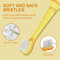 KIWIBIRD Kids Electric Toothbrush for Ages 3 - 10, Toddler Sonic Toothbrush with 4 Modes Soft Silicone Bristles, 2 - Min Timer Pressure Sensor, 45 - Day Rechargeable Battery, Waterproof Yellow