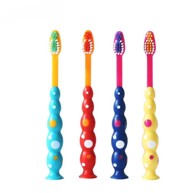 Cartoon Cute Printing Single Pack Daily Four-color Manual Super Soft Bristle Toothbrush