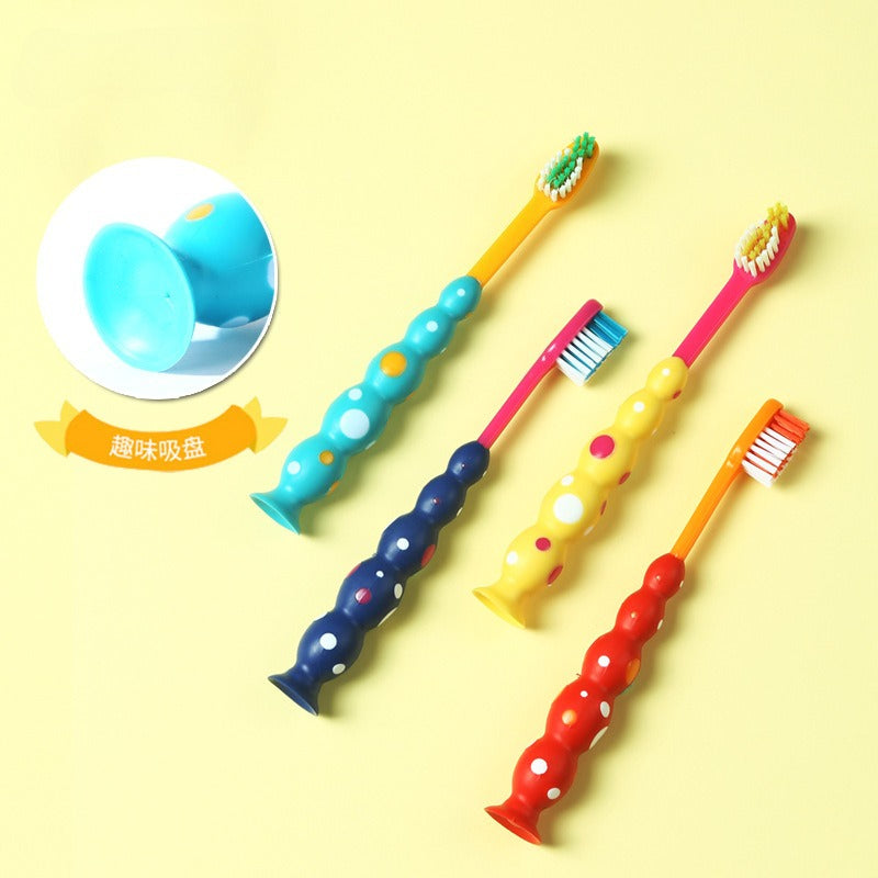 Cartoon Cute Printing Single Pack Daily Four-color Manual Super Soft Bristle Toothbrush