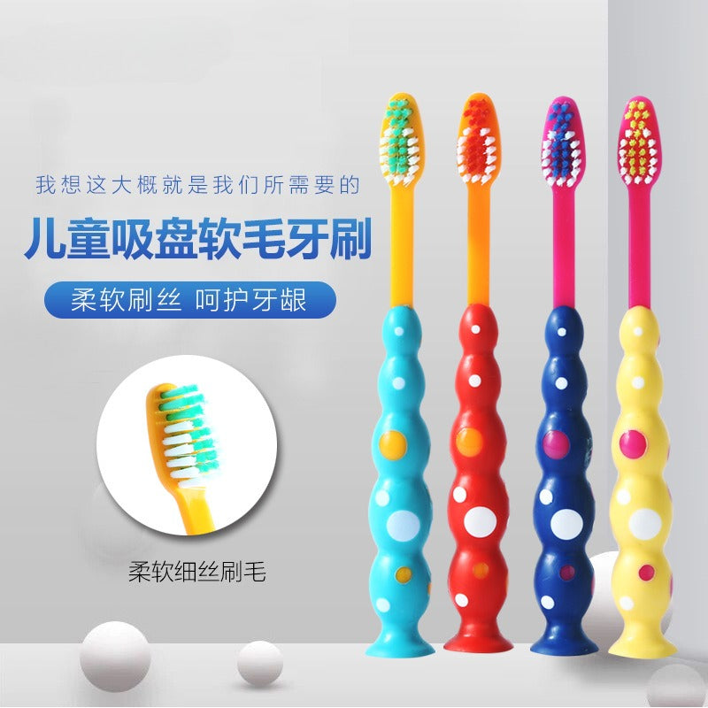 Cartoon Cute Printing Single Pack Daily Four-color Manual Super Soft Bristle Toothbrush