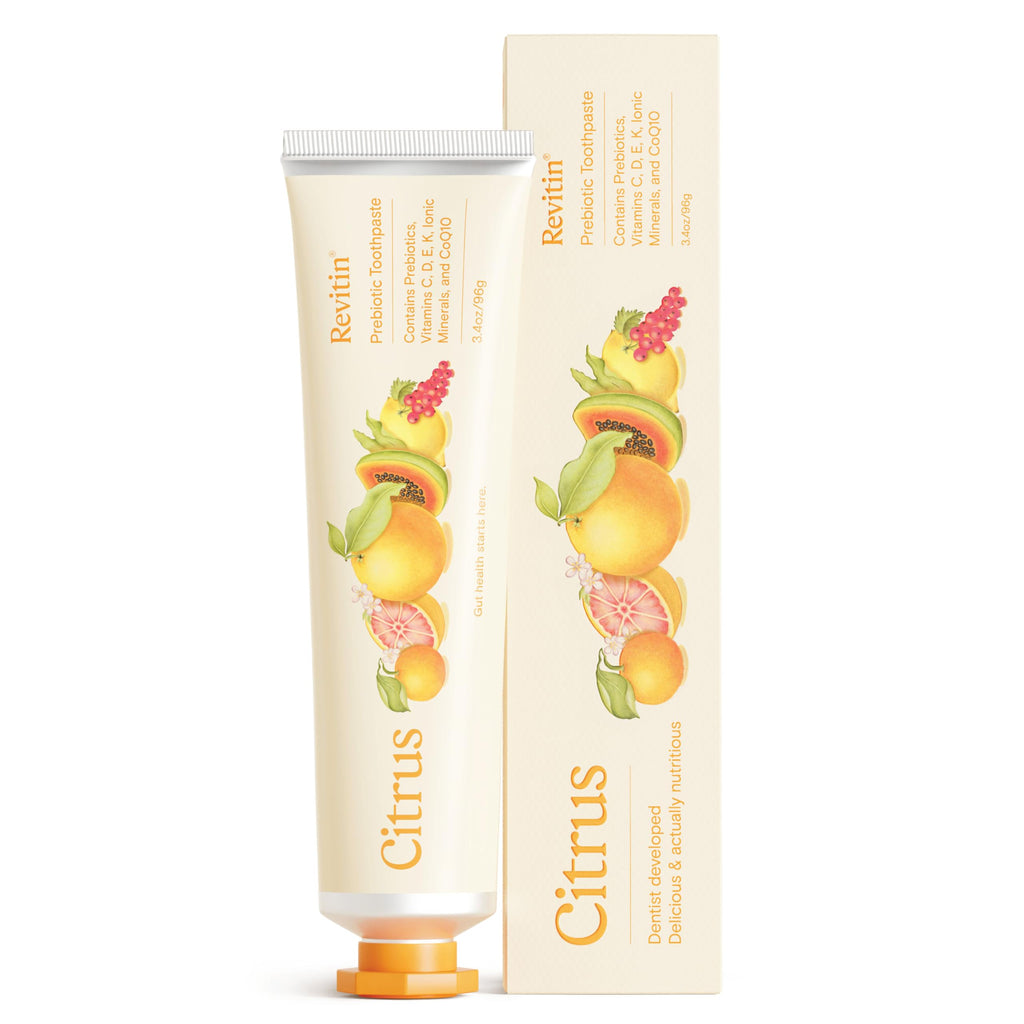 Fluoride-Free Prebiotic Toothpaste – Fresh Mint Gel for Healthy Gums & Teeth | Non-Toxic, Kid-Friendly by Revitin
