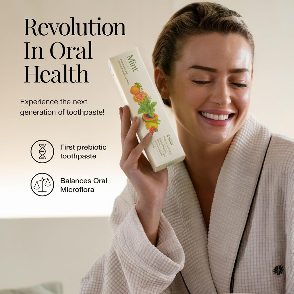 Fluoride-Free Prebiotic Toothpaste – Fresh Mint Gel for Healthy Gums & Teeth | Non-Toxic, Kid-Friendly by Revitin
