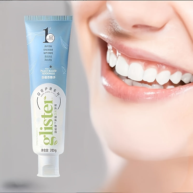 White Tea Toothpaste, Containing White Tea Essence, Enhances Luster, Suitable for All Teeth, Unisex, 200G Per Pack, Ideal for Daily Use And As a Gift