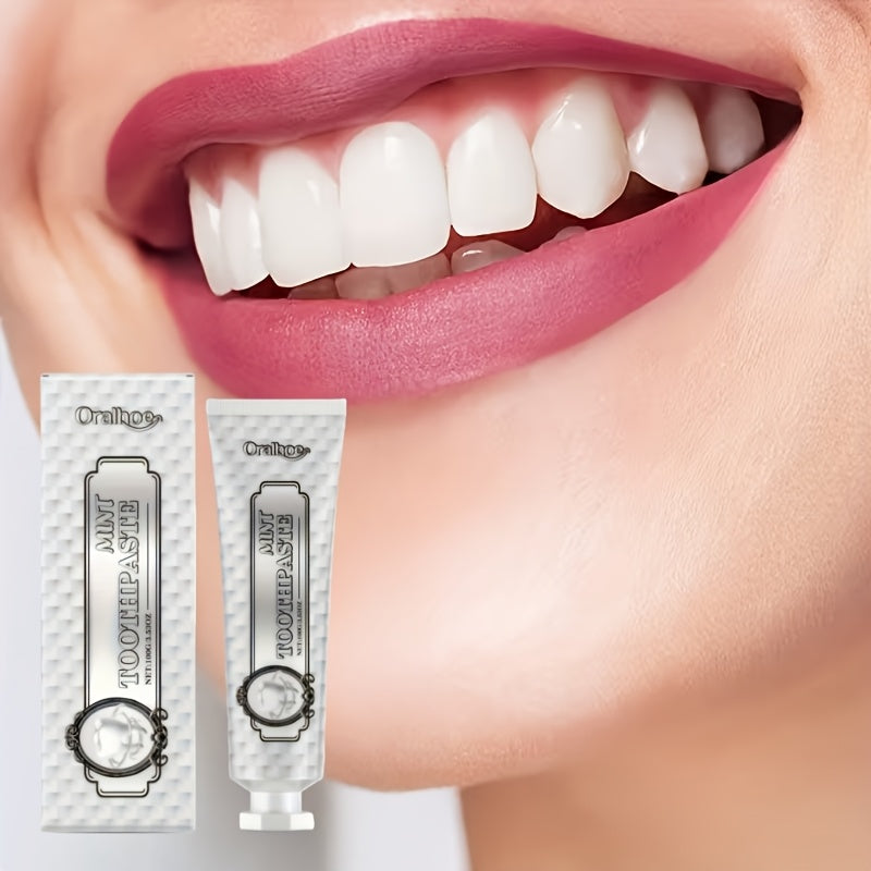 Oralhoe Minty Fresh Toothpaste | Long-Lasting Freshness, Protects Gums, Naturally Whitens Teeth, Boosts Confidence And Smiles, 24-Hour Breath Freshening, Daily Use, Easy To Carry, Ideal Gift For Oral Hygiene Essentials