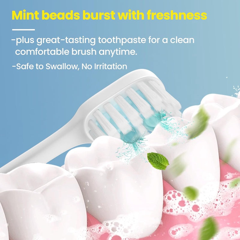 Pinkart Mini Disposable Toothbrushes with Toothpaste, Pre - Pasted Travel Toothbrush with 2 Mint Beads, Individually Wrapped Single - Use Toothbrush for On - The - Go Travel 24 Count