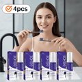 4pcs of EELHOE Purple Toothpaste for Deep Cleaning of Gum Tissue, Teeth, Gentle Removal, Daily Oral Care with a Mild Mint Flavor for Fresh Breath, Essential for Home And Travel