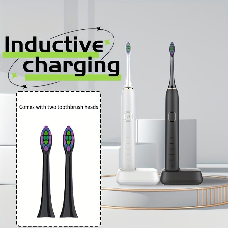 1 Smart Electric Soft-bristled Toothbrush with 2 Brush Heads, with Multiple Gear Options\u002FSmart Portable Electric Toothbrush\u002FLong-life Electric Toothbrush with Induction Charging Case\u002FPortable for Business Trips And Travels