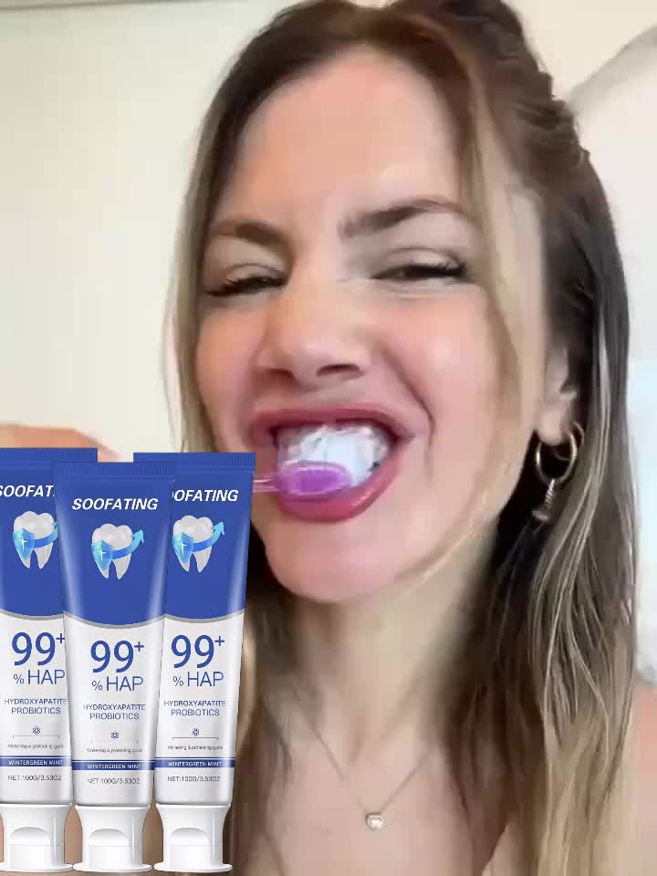 3 Toothpastes with Hydroxyapatite. Deeply Cleans, Whitens Teeth. Gentle Formula, Suitable for Sensitive Teeth. Basic Oral Care Suitable for Everyone. A Must-Have Travel Essential