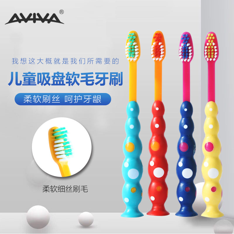 Cartoon Cute Printing Single Pack Daily Four-color Manual Super Soft Bristle Toothbrush