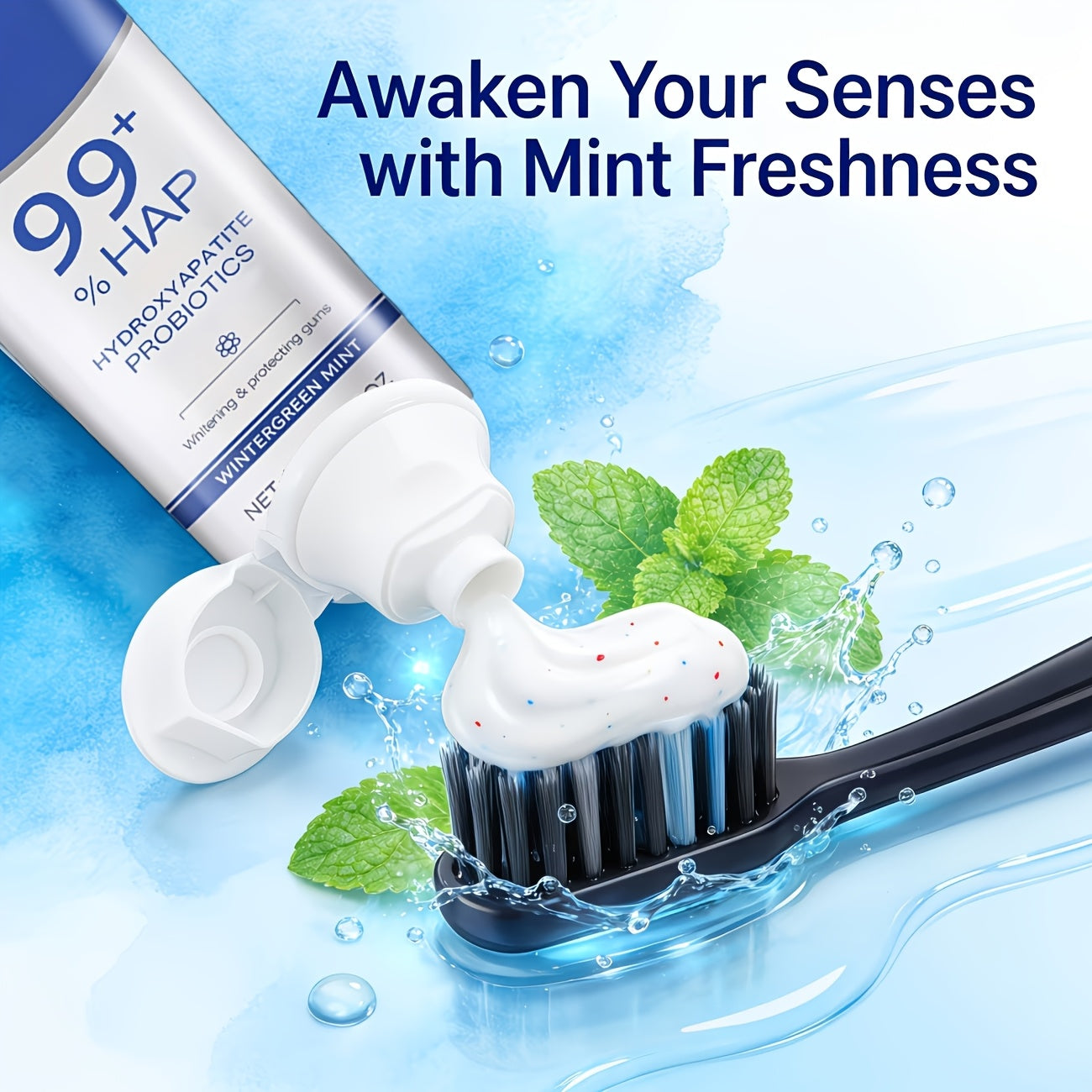 3 Tubes Of 99% Hydroxyapatite Toothpaste. Portable Deep-cleaning Formula, Gentle Gum Care, Long-lasting Fresh Breath. Teeth Polishing & Deep Cleaning. for Daily Use. Sensitive Tooth Care.