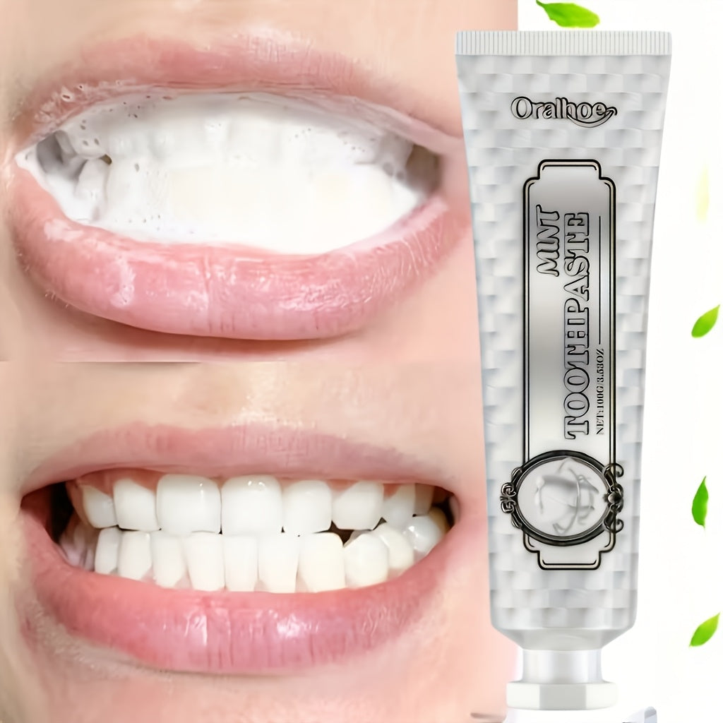 Oralhoe Minty Fresh Toothpaste | Long-Lasting Freshness, Protects Gums, Naturally Whitens Teeth, Boosts Confidence And Smiles, 24-Hour Breath Freshening, Daily Use, Easy To Carry, Ideal Gift For Oral Hygiene Essentials