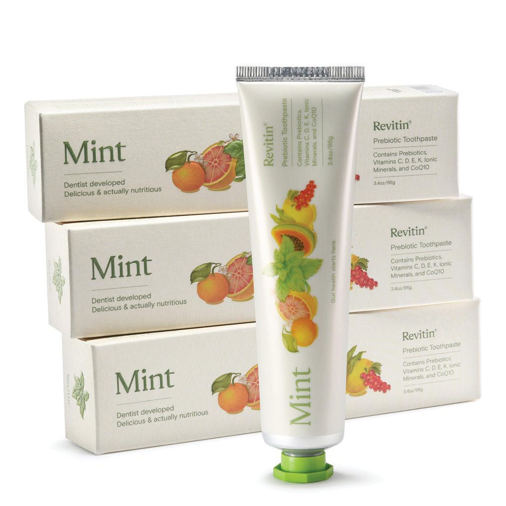 Fluoride-Free Prebiotic Toothpaste – Fresh Mint Gel for Healthy Gums & Teeth | Non-Toxic, Kid-Friendly by Revitin